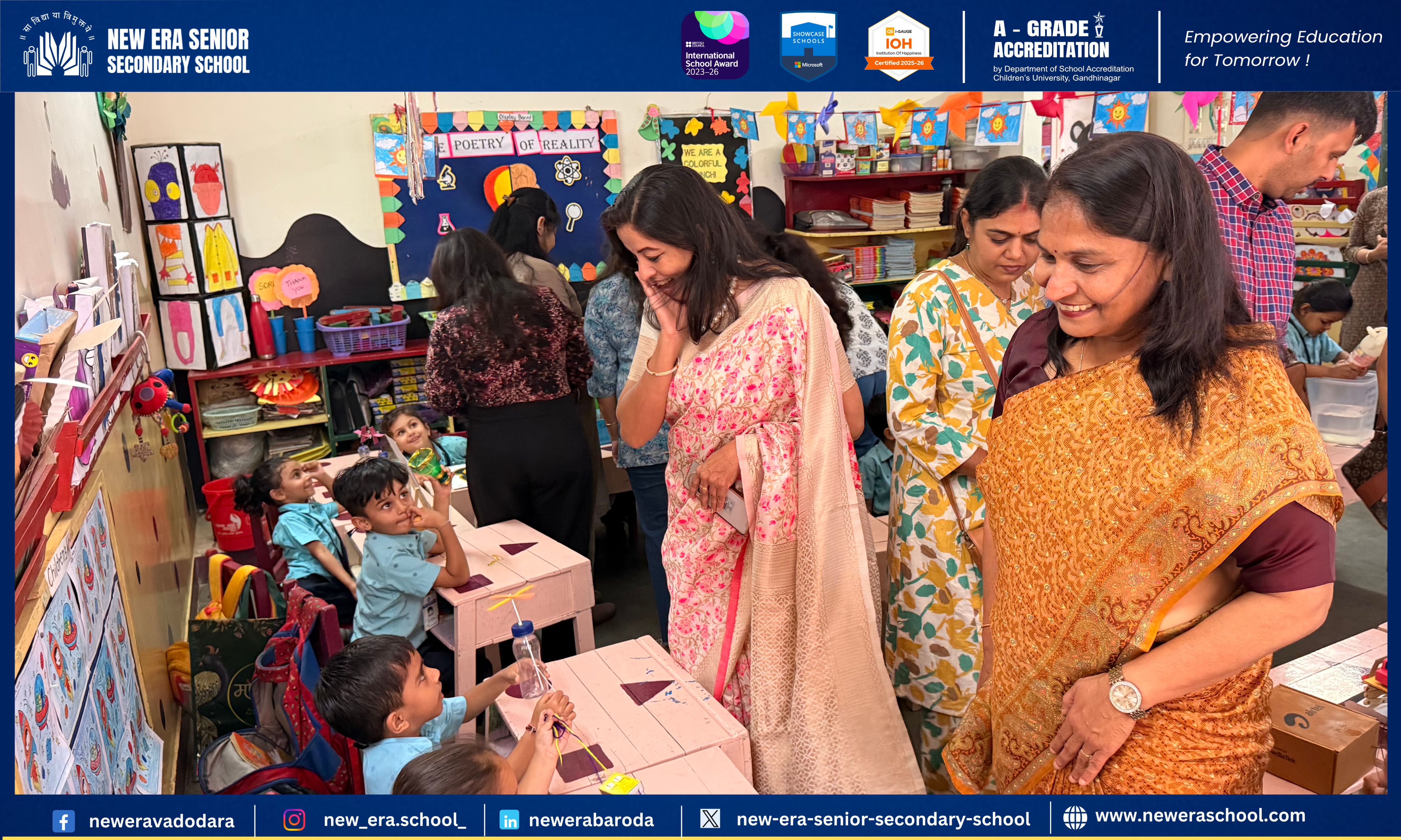 Joyful moment at preschool