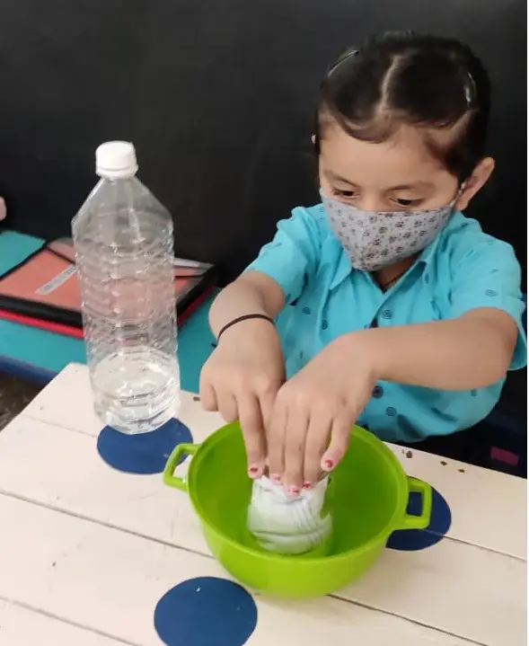 Joyful moment at preschool